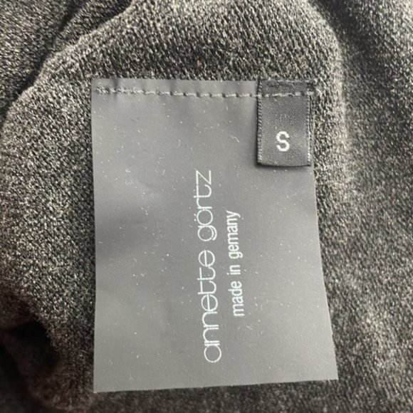 Annette Gortz light weight turtle neck detailed back brown wool blend lagenlook - Picture 10 of 11